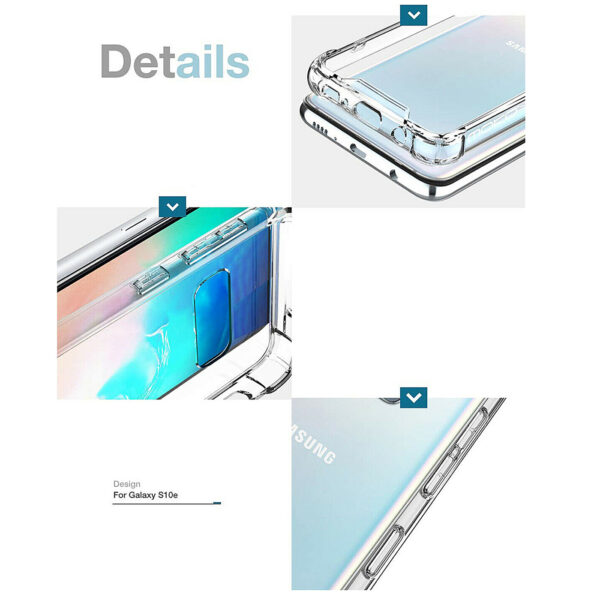 Case for Samsung Galaxy S10E Slim Silicone Bumper Clear Cover Shockproof