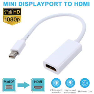 ThunderBolt Mini DisplayPort DP to HDMI Adapter Cable For Macbook Pro Air iMac